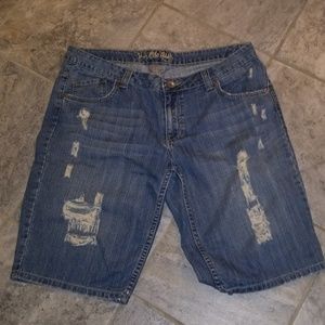 U.S. Polo Ripped Denim Shorts